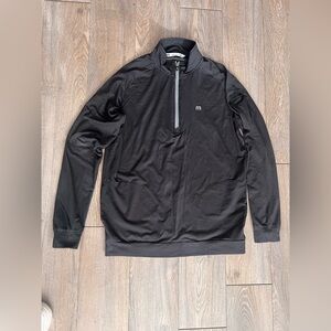 Travis Mathew black Quarter-Zip Pullover